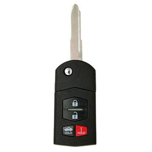 2006-2015 Mazda / 4-Button Flip Key / PN: G2YA-76-2GXB / BGBX1T478SKE125-01