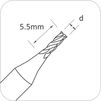 RAISE 2.5mm End Mill Cutter for Triton/Condor