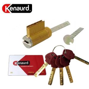 Kenaurd High Security - (Key-In-Knob) KIK Cylinder - 06 Keyway - 26D - Satin Chrome