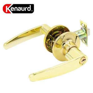Kenaurd Premium Design #2 Entrance Leverset - Grade 3 - Bright Brass