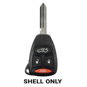 2005 - 2009 Chrysler / Dodge / Jeep / 4-Button Smart Key SHELL for KOBDT04A (RHS-CHY-1346)