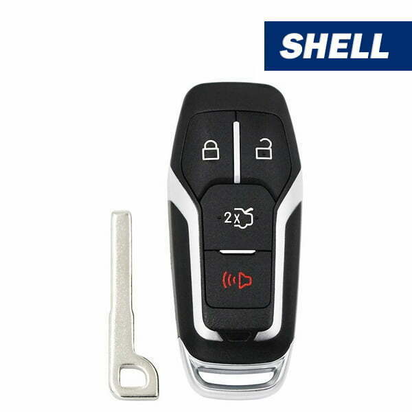 2008-2017 Ford 4-Button Smart Key SHELL for M3N-A2C31243800 (Aftermarket)