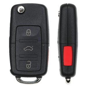 2011-2016 Volkswagen / 4-Button Remote Flip Key / 5K0837202AE / NBG010180T (RFK-VW-NGB)