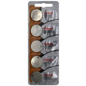 5-PACK of CR2025 3-Volt Lithium Batteries