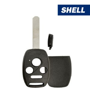 2003-2010 Honda Accord Element / 4-Button Remote Head Key Shell W/ Chip Holder (Aftermarket)
