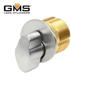 GMS Thumb-Turn Mortise Cylinder - 1" - US26D - Satin Chrome