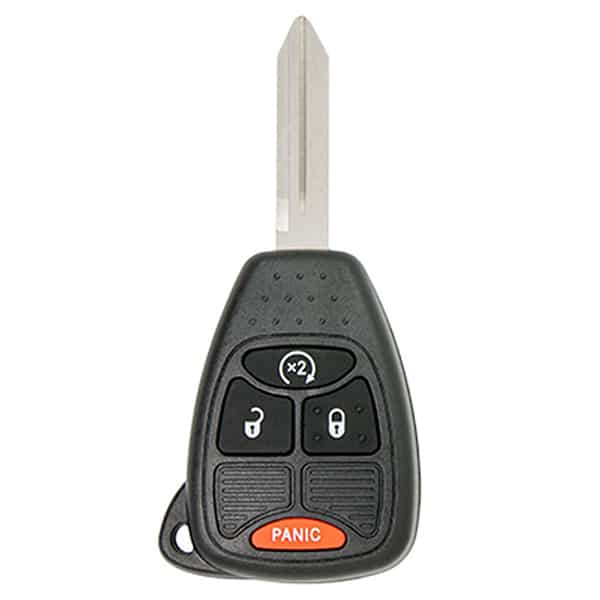 2004-2018 Chrysler Dodge Jeep / 4-Button Remote Head Key / 04589621AB (Aftermarket)