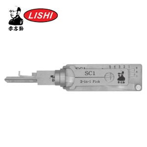 Original Lishi - SC1 - 5-Pin - Schlage Keyway Tool - 2-in-1 Pick - Anti Glare