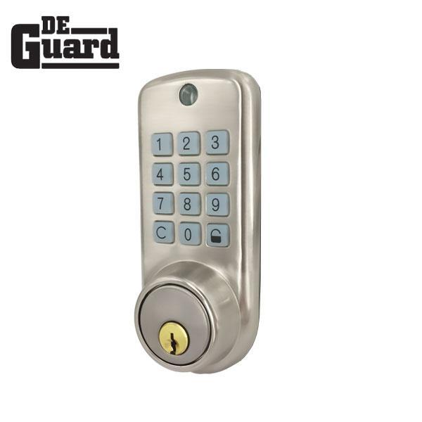 Electronic Keypad Deadbolt – US26 – Silver – w/ Key Override