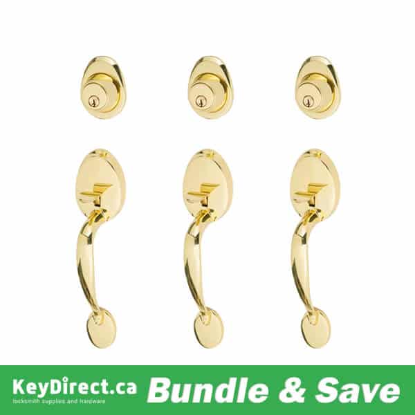 BUNDLE OF 3 / Dorex MANOR Gripset – Polished Brass – US3