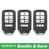 Bundle of 3 / 2016-2021 Honda Civic / 5-Button Smart Key / KR5V2X (Aftermarket)