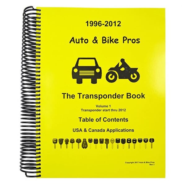 JOSH HEATH AUTO & BIKE TRANSPONDER BOOK - Volume 1 / Years 1996 - 2012