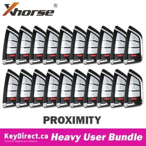 Bundle of 20 / Xhorse - Knife Style / 4-Button Universal Smart Key w/ Proximity Function for VVDI Key Tool