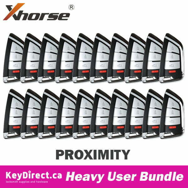 Bundle of 20 / Xhorse - Knife Style XSKF20EN / 4-Button Universal Smart Key w/ Proximity Function for VVDI Key Tool