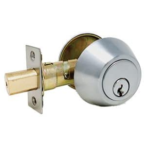 KROME - Grade 3 Deadbolt / Solid Brass 26D / Schlage “C” Keyway