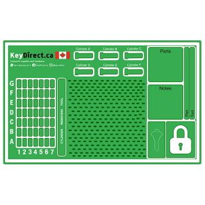 The Ultimate Pinning Mat for Locksmiths Professionals by KeyDirect
