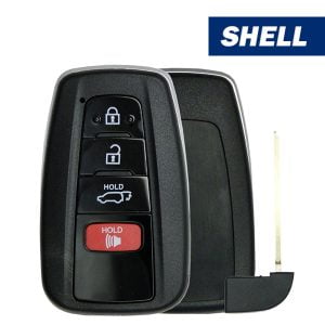 2019-2021 Toyota / 4-Button Smart Key Shell With Hatch / HYQ14FBC (Aftermarket)