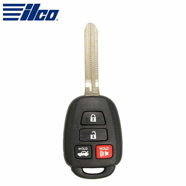 ILCO Look-Alike™ 2013-2019 Toyota / 4-Button Remote Head Key / "H" chip / FCC ID: GQ4-52T ( RHK-TOY-4BH2)