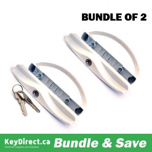 (Bundle of 2) KeyDirect Patio - Lock w/ Mortise and Key