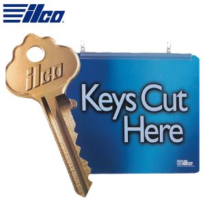 ILCO - Metal Key Sign "Keys Cut Here" (434-00-8X)