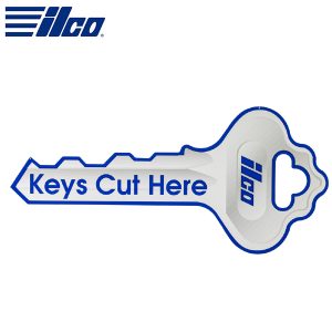 ILCO - Hanging "Keys Cut Here" Styrene Sign / POS6