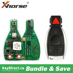 Xhorse - Mercedes Proximity Smart Key PCB – 315 / 433 MHz for Mercedes IR “Fobik” Style FBS3 Systems + SHELL