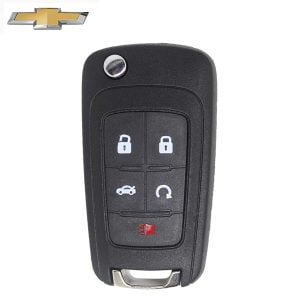 2010-2019 Chevrolet / 5-Button Flip Key / PN: 13584829 / P4O9MK74946931 / PEPS (Refurbished)