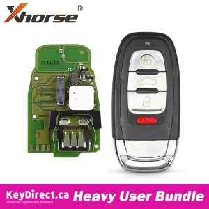 (Bundle of 10) Xhorse - Audi 754J Smart Key Board + Audi Key SHELL For VVDI Audi BCM2 Adapter (XSADJ1GL)
