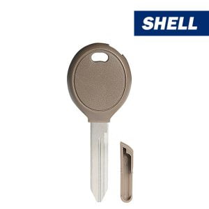 Chrysler Transponder Key Shell - Y160/Y164 Plug Style / Tan (No Chip) (Aftermarket)