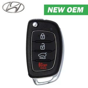 2013-2016 Hyundai Santa Fe / 4-Button Flip Key / PN: 95430-4Z001 / TQ8-RKE-3F04 (OEM)