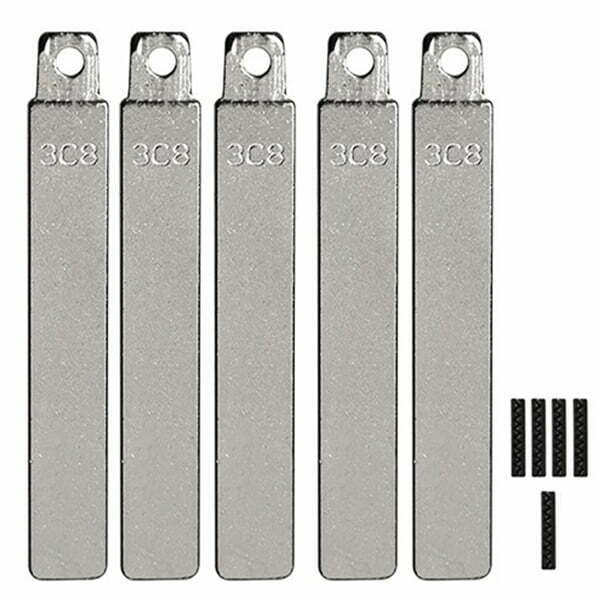 5-Pack Hyundai 3C8 Flip Key Blade w/ Roll Pins for OEM Remotes
