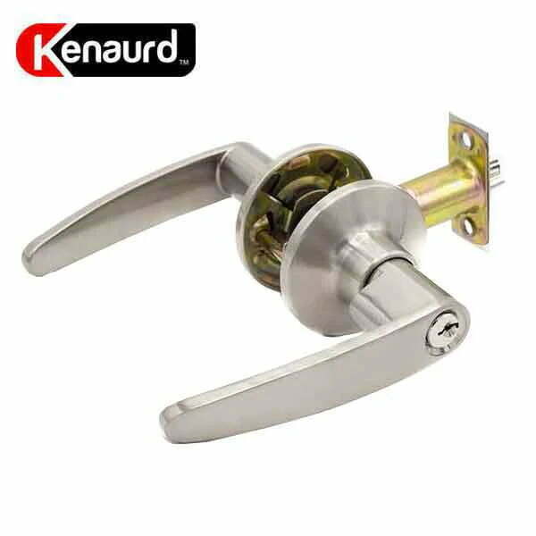 Kenaurd Premium Design #2 Entrance Lever Set / Grade 3 / KW1 / Satin Nickel