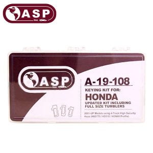 ASP - Honda / Acura / HON66 / High Security Tumbler Keying Kit /A-19-108