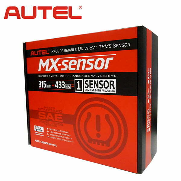 Autel - 1-Sensor - Bulk of (240) Individually Bagged with Rubber Press-In Valve
