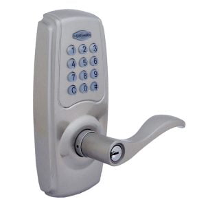 Gatehouse - Wave Electronic Door Handle with Lighted Keypad / Satin Nickel
