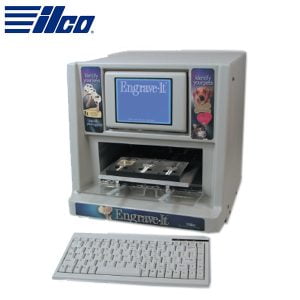 Ilco - Engrave-It™ Engrave-It Marking System - With Keyboard, 3 Holders, and 300 Assorted pet tags