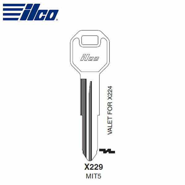 ILCO - X229-MIT5 Mitsubishi Metal Key Blank