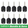 Bundle of 10 / 2000-2017 Ford Lincoln Mercury / 4-Button Remote Head Key / OUC6000022 (Aftermarket)