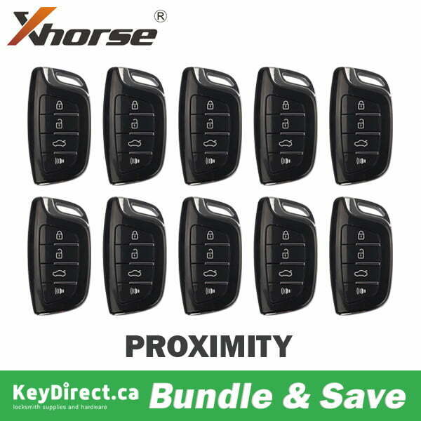 Bundle of 10 / Xhorse 4-Button Universal Smart Key w/ Proximity Function for VVDI Key Tool / XSCS00EN