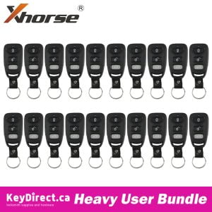 Bundle of 20 / Hyundai Style / 4-Button Universal Remote for VVDI Key Tool / XKHY01EN (Wired)