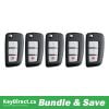 Bundle of 5 / 2014-2019 Nissan Rogue / 3-Button Flip Key / PN: 28268-4BA1A / CWTWB1G767