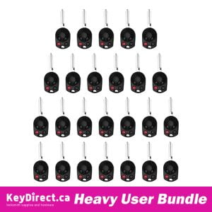 Bundle of 25 / 2006-2012 Ford / Mercury / Lincoln / 4-Button Remote Head Key / PN: 164-R7040 / OUCD6000022 / H75 / Chip 80 Bit (Aftermarket)