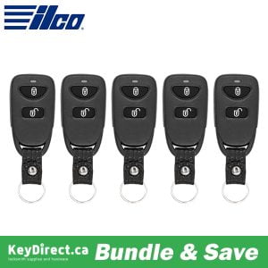 Bundle of 5 / ILCO Look-Alike™ 2014-2017 Hyundai Accent / 3-Button Keyless Entry Remote / PN: 95430-1R300 / FCC ID: TQ8-RKE-4F14 (RKE-HYUN-3B4)