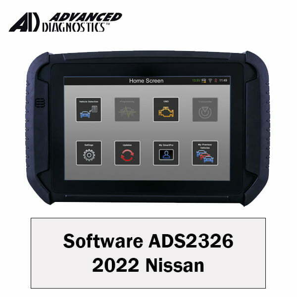 Advanced Diagnostics - 2022 Nissan ADS2326 Software