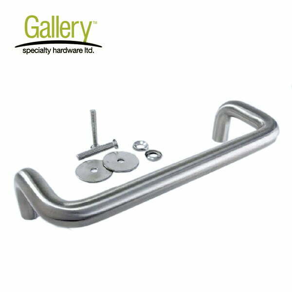 Gallery Specialty Hardware - Offset Door Pull / .75" x 12” C-C C/W 2” DIA Roses / C32D / GSH 1181-1