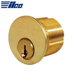 ILCO - 7165 Mortise Cylinder - 1" / 5 Pin / Kwikset / Adams Rite Cam / 03-Bright Brass / KA2