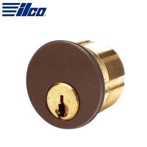 ILCO - 7165 - Mortise Cylinder / 5 Pin / 1" / Schlage C / Standard Cam / 46 - Duracolor Brown Aluminum / KA2