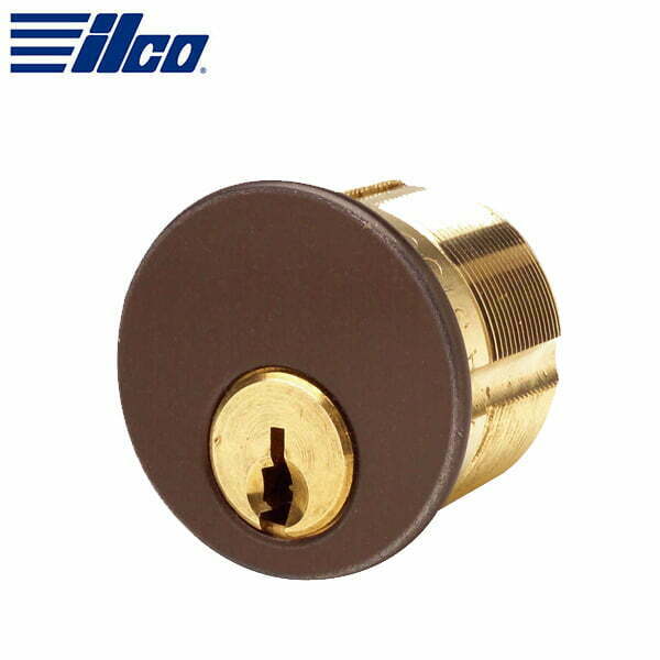 ILCO - 7185 - Mortise Cylinder / 5 Pin / 1 1/8" / Schlage C / 46 - Duracolor Brown Aluminum  / KA2