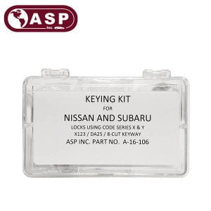 ASP - 1982-2011 Nissan Infiniti Subaru / X123 / DA25 / Keying Tumbler Kit / A-16-106