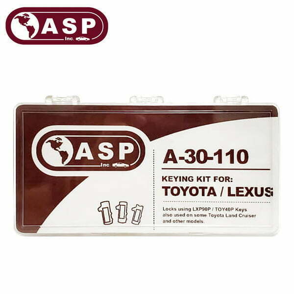 ASP - 1990-2019 Kia / Toyota / Lexus / Long Blade Keying Tumbler Kit / LXP90P / TOY40P / A-30-110
